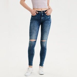 American Eagle Super Stretch Ripped Hi-Rise Jegging | Size 2